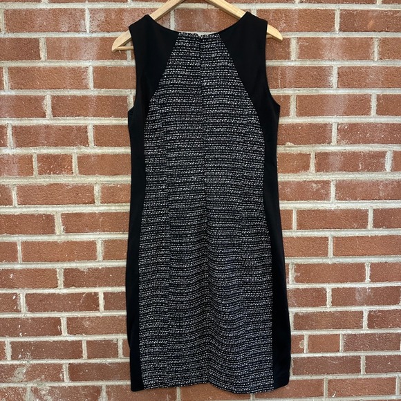 White‎ House Black Market Women's Black & White Tweed Sheath Dress Size 6 - Picture 6 of 11